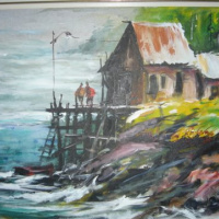 ,,Värske Õhk´´90cm x60cm, õli & akrüülik lõuendil ,,Värske Õhk´´90cm x60cm, õli & akrüülik lõuendil