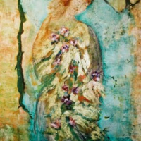 ,,Lilled Minu Käes´´190cm x 120cm,segatehnika, raamitud ,,Lilled Minu Käes´´190cm x 120cm,segatehnika, raamitud
