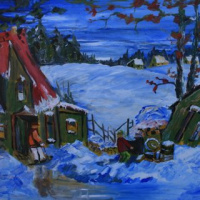 ,,Talv´´ 91cm x 61cm , õli & akrüülik lõuendil ,,Talv´´ 91cm x 61cm , õli & akrüülik lõuendil