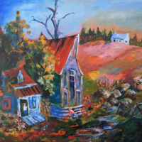 ,,Suvi´´ 91cm x 61cm , õli & akrüülik lõuendil ,,Suvi´´ 91cm x 61cm , õli & akrüülik lõuendil