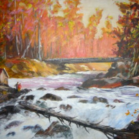 ,,Seenel´´ 106cm x 76cm,õli & akrüülik lõuendil ,raamitud ,,Seenel´´ 106cm x 76cm,õli & akrüülik lõuendil ,raamitud