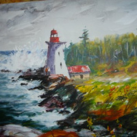 ,,Majakas I ´´,91CM X 61cm, õli & akrüülik lõuendil,raamitud ,,Majakas I ´´,91CM X 61cm, õli & akrüülik lõuendil,raamitud